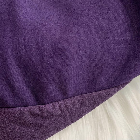 Athleta - Jump & Jive Purple Primaloft quilted stretch long hooded jacket, M - Picture 6 of 6